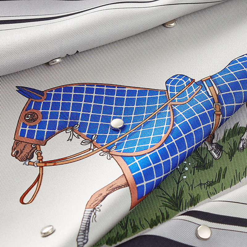 Couvertures et Tenues de Jour studded scarf 90 | Hermès USA